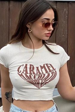 Caramel Macchiato Y2K Summer Outfit - Retro Style Douyin Dress for Trendy Women