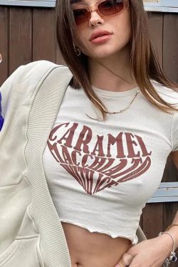 Caramel Macchiato Y2K Summer Outfit - Retro Style Douyin Dress for Trendy Women