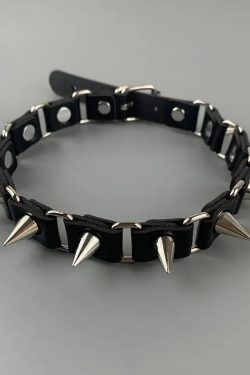 Gothic Barbed Wire Choker Necklace - Perfect for Y2K and 90s Grunge Outfits