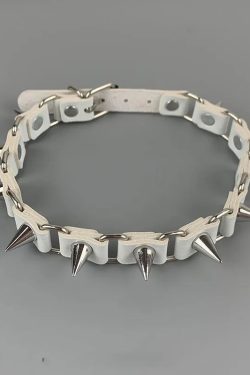 Gothic Barbed Wire Choker Necklace - Perfect for Y2K and 90s Grunge Outfits