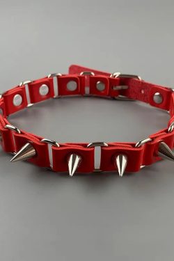 Gothic Barbed Wire Choker Necklace - Perfect for Y2K and 90s Grunge Outfits