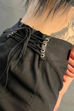 Gothic Dragon Printed Midi Skirt - Retro Y2K Grunge Fashion for Bold Statements