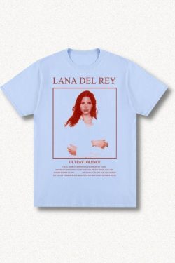 Lana Del Rey Y2K Retro Style Tee - Perfect for 90s and Grunge Outfits