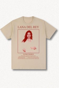 Lana Del Rey Y2K Retro Style Tee - Perfect for 90s and Grunge Outfits