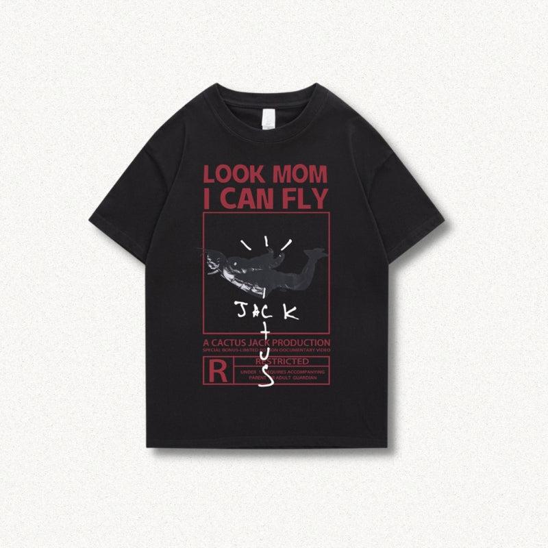 Look Mom I Can Fly Tee - Retro Y2K Fashion, 90s Grunge Style, Perfect Summer Outfit