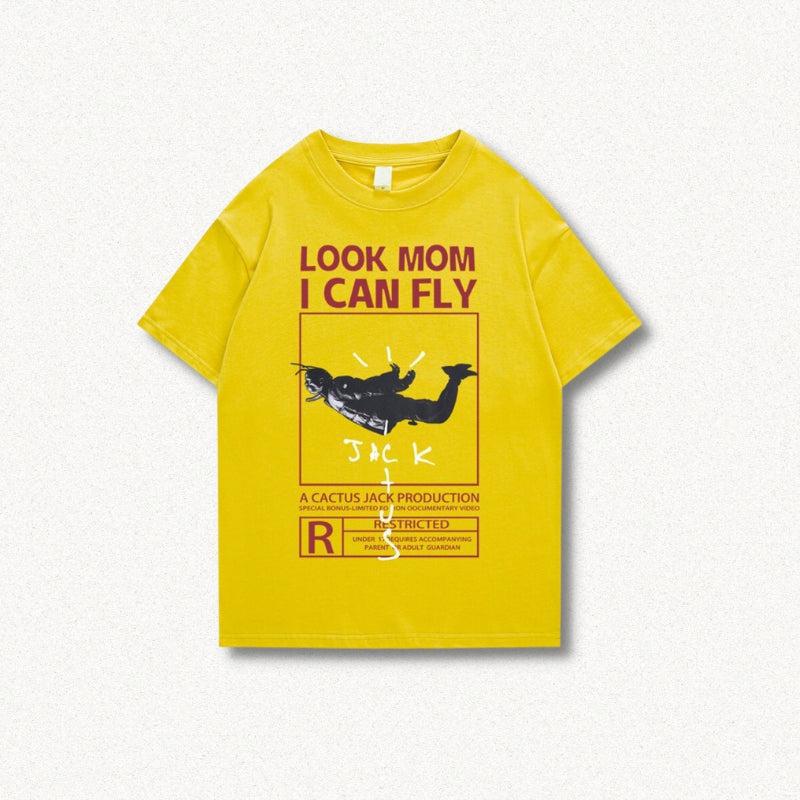 Look Mom I Can Fly Tee - Retro Y2K Fashion, 90s Grunge Style, Perfect Summer Outfit
