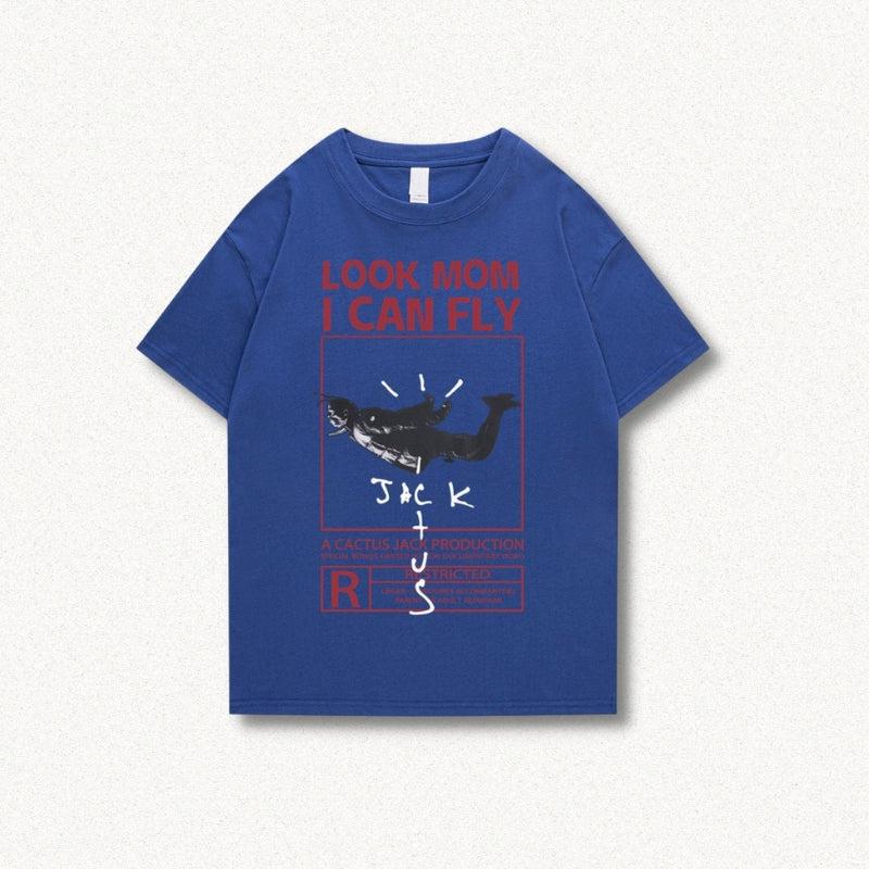 Look Mom I Can Fly Tee - Retro Y2K Fashion, 90s Grunge Style, Perfect Summer Outfit