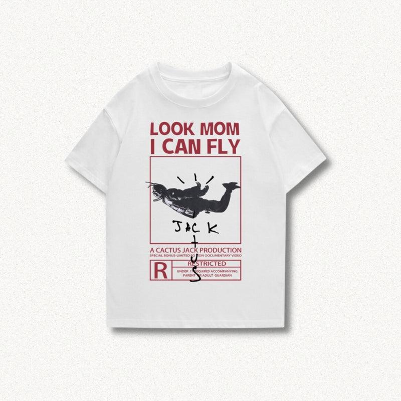 Look Mom I Can Fly Tee - Retro Y2K Fashion, 90s Grunge Style, Perfect Summer Outfit