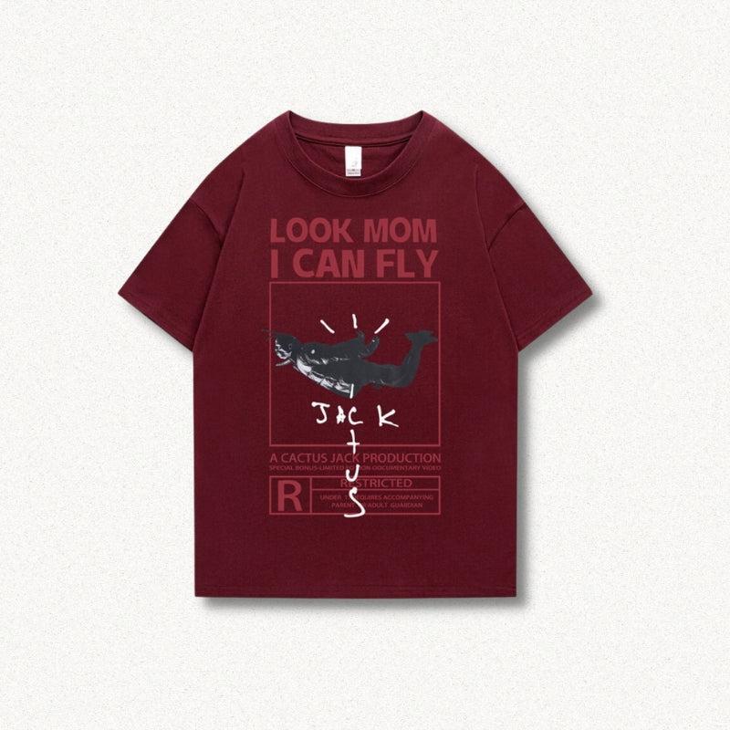 Look Mom I Can Fly Tee - Retro Y2K Fashion, 90s Grunge Style, Perfect Summer Outfit
