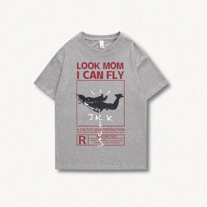 Look Mom I Can Fly Tee - Retro Y2K Fashion, 90s Grunge Style, Perfect Summer Outfit