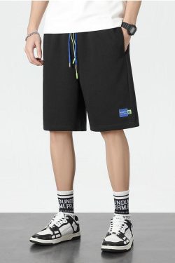 Retro Y2K Colored Laces Sweatshorts - Perfect for 90s and Grunge Summer Outfits
