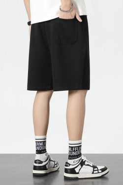 Retro Y2K Colored Laces Sweatshorts - Perfect for 90s and Grunge Summer Outfits