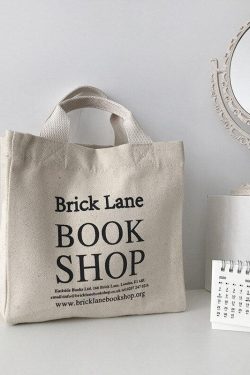 Retro Y2K Fashion Brick Lane Bookshop Cloth Bag - Perfect for 90s and Grunge Outfits