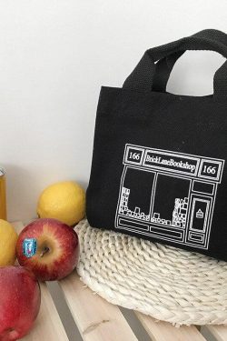 Retro Y2K Fashion Brick Lane Bookshop Cloth Bag - Perfect for 90s and Grunge Outfits