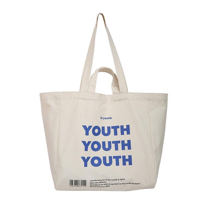 Retro Y2K Grunge Youth Cloth Bag - Perfect for 90s Fashion & Summer Outfits Retro Y2K Grunge Youth Cloth Bag - Perfect for 90s Fashion & Summer Outfits