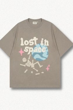 Retro Y2K Lost In Space Tee - Perfect for 90s and Grunge Outfits