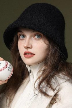 Retro Y2K Soft Girl Bucket Hat - Perfect for 90s and Grunge Outfits