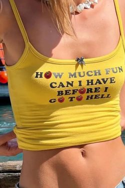 Retro Y2K Summer Fun Tank Top - Perfect for 90s and Grunge Outfits