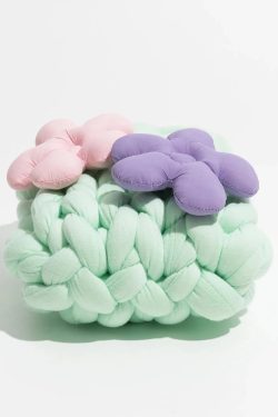 Soft Girl Y2K Fashion Super Bulky Yarn Handbag - Retro Style & 90s Grunge Vibes