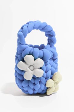 Soft Girl Y2K Fashion Super Bulky Yarn Handbag - Retro Style & 90s Grunge Vibes