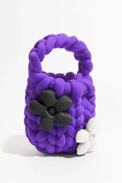 Soft Girl Y2K Fashion Super Bulky Yarn Handbag - Retro Style & 90s Grunge Vibes