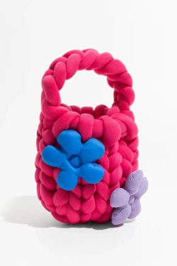 Soft Girl Y2K Fashion Super Bulky Yarn Handbag - Retro Style & 90s Grunge Vibes