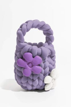 Soft Girl Y2K Fashion Super Bulky Yarn Handbag - Retro Style & 90s Grunge Vibes