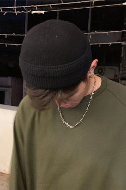 Y2K Barbed Wire Necklace - Retro 90s Grunge Style Accessory for Y2K Outfits