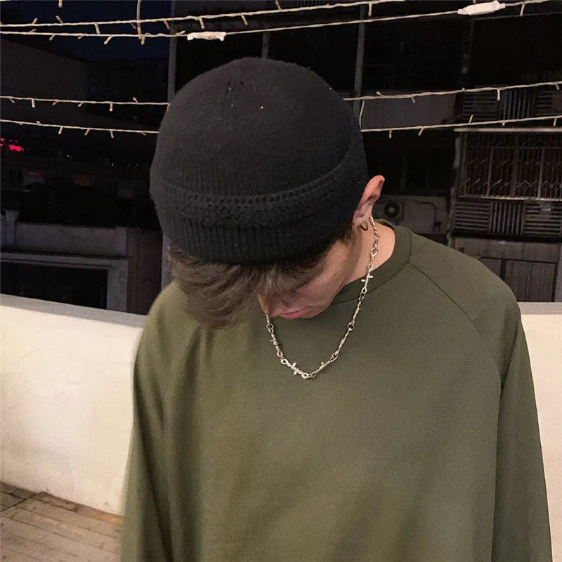 Y2K Barbed Wire Necklace - Retro 90s Grunge Style Accessory for Y2K Outfits Y2K Barbed Wire Necklace - Retro 90s Grunge Style Accessory for Y2K Outfits