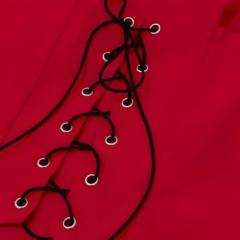 Y2K Coquette Corset Top & Mini Skirt Set - Retro 90s Fashion Outfit