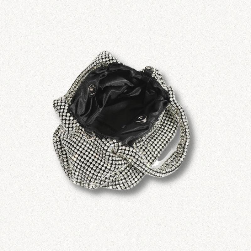 Y2K Disco Cowgirl Silver Rhinestone Handbag - Retro Style Grunge Accessory Y2K Disco Cowgirl Silver Rhinestone Handbag - Retro Style Grunge Accessory