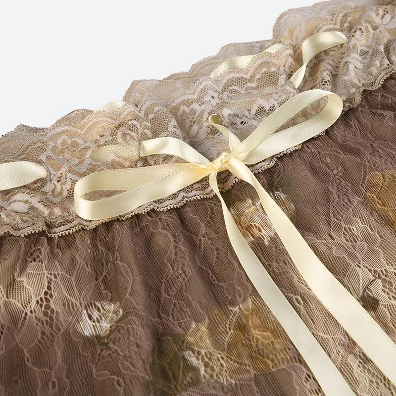 Y2K Fairy Grunge Floral Lace Off Shoulder Top - Retro 90s Style Y2K Fairy Grunge Floral Lace Off Shoulder Top - Retro 90s Style