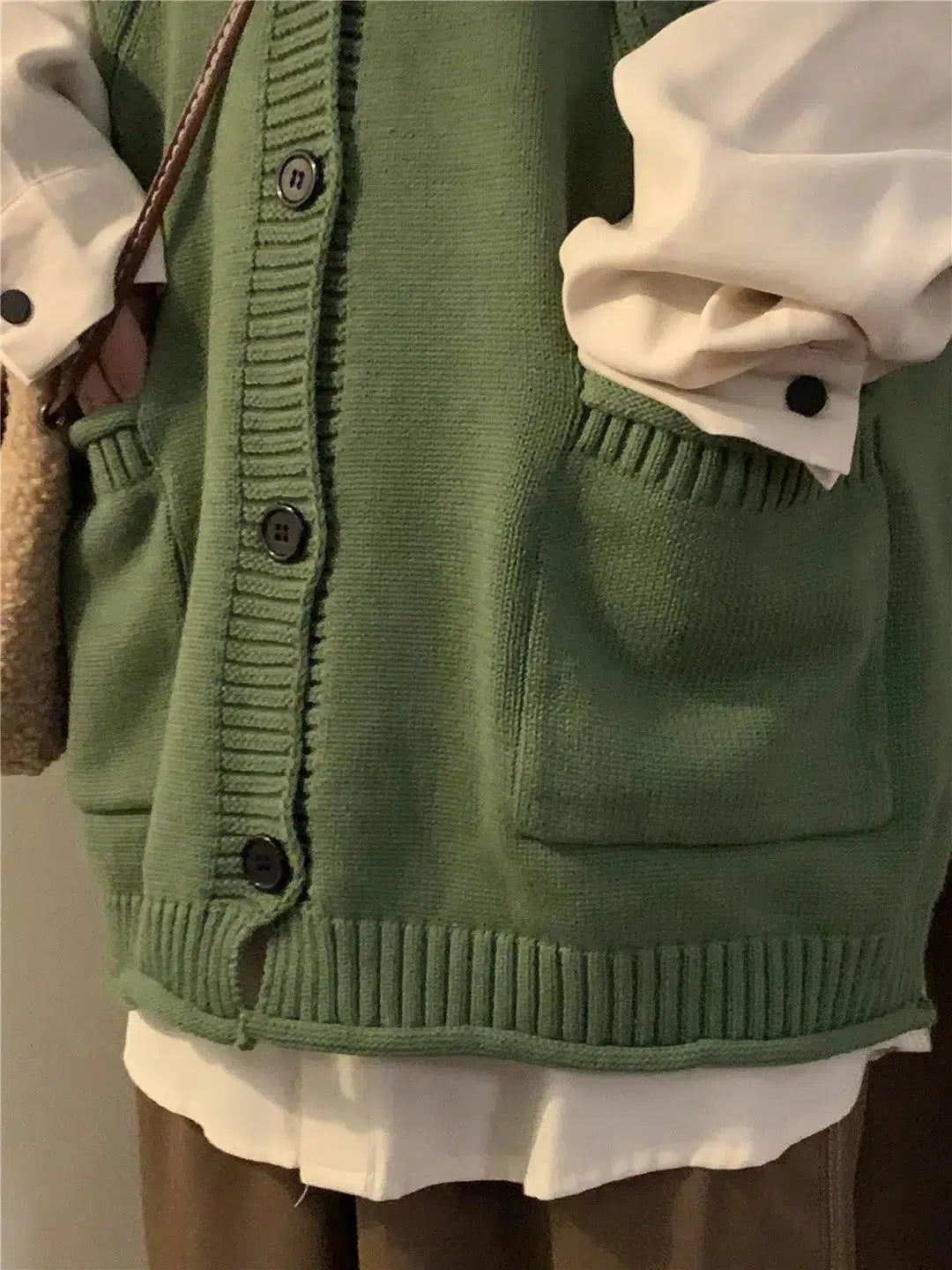 Y2K Fashion Dark Academia Deep V-Neck Sleeveless Cardigan - Retro Style Grunge Outfit Y2K Fashion Dark Academia Deep V-Neck Sleeveless Cardigan - Retro Style Grunge Outfit