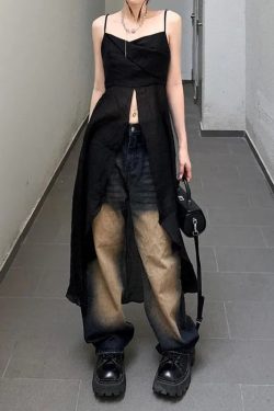 Y2K Fashion Dress-Like Strap Top - Perfect for Retro and 90s Summer Outfits