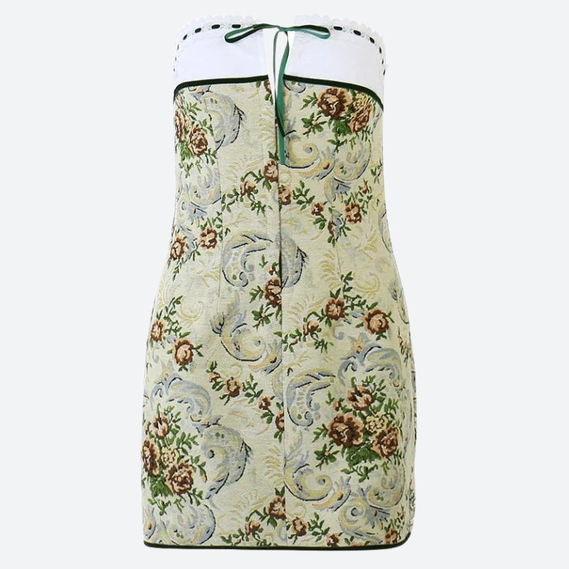 Y2K Floral Cottagecore Tube Mini Dress - Retro Summer Outfit Y2K Floral Cottagecore Tube Mini Dress - Retro Summer Outfit