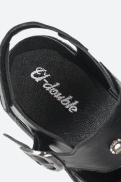 Y2K Grunge Belted Platform Sandals - Retro 90s Fashion Y2K Shoes