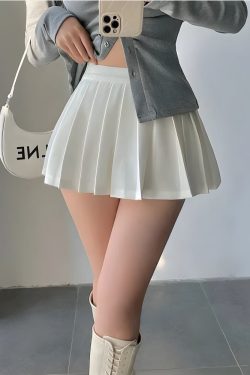 Y2K Pleated Tennis Mini Skirt - Retro 90s Fashion Grunge Outfit