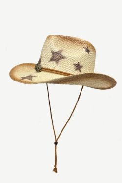 Y2K Retro Cowgirl Adjustable Woven Straw Hat - Perfect for 90s and Grunge Outfits