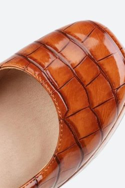 Y2K Retro Crocodile Square Toe Platform High Heels - Perfect for 90s and Grunge Outfits