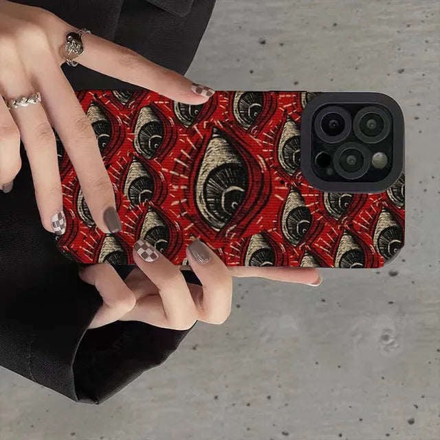 Y2K Retro Devil Eyes Phone Case - Perfect for 90s and Grunge Outfits Y2K Retro Devil Eyes Phone Case - Perfect for 90s and Grunge Outfits