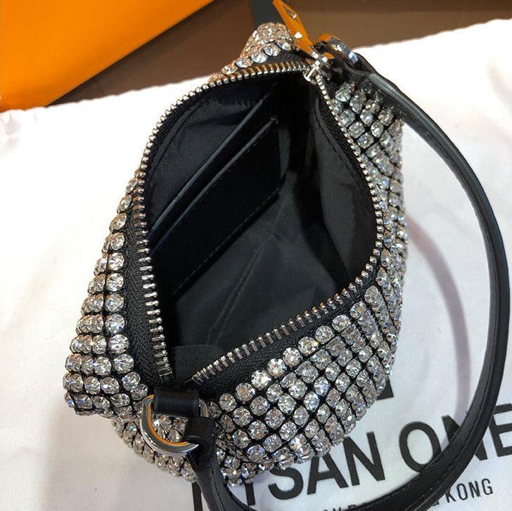 Y2K Retro Disco Cowgirl Rhinestone Handbag - Perfect for 90s and Y2K Club Outfits