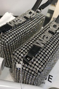 Y2K Retro Disco Cowgirl Rhinestone Handbag - Perfect for 90s and Y2K Club Outfits