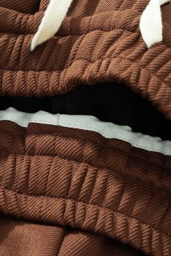 Y2K Retro Drawstring Waist Oversize Sweatshorts - Perfect for 90s Grunge and Summer Outfits