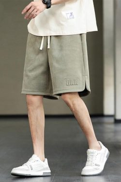 Y2K Retro Drawstring Waist Oversize Sweatshorts - Perfect for 90s Grunge and Summer Outfits