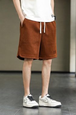 Y2K Retro Drawstring Waist Oversize Sweatshorts - Perfect for 90s Grunge and Summer Outfits