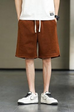 Y2K Retro Drawstring Waist Oversize Sweatshorts - Perfect for 90s Grunge and Summer Outfits