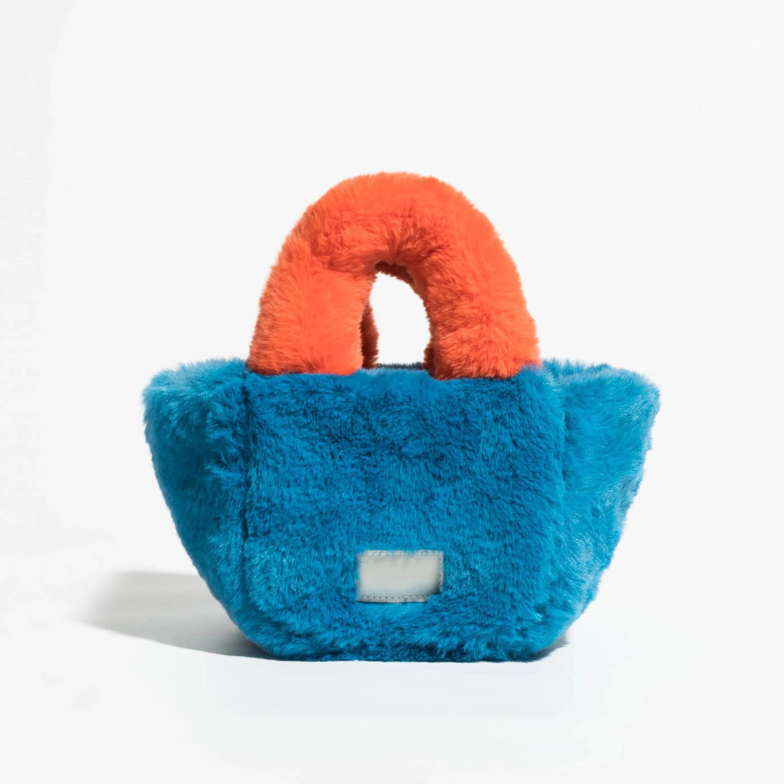 Y2K Retro Fluffy Faux Fur Basket Handbag - Perfect for 90s and Y2K Fashion Outfits Y2K Retro Fluffy Faux Fur Basket Handbag - Perfect for 90s and Y2K Fashion Outfits