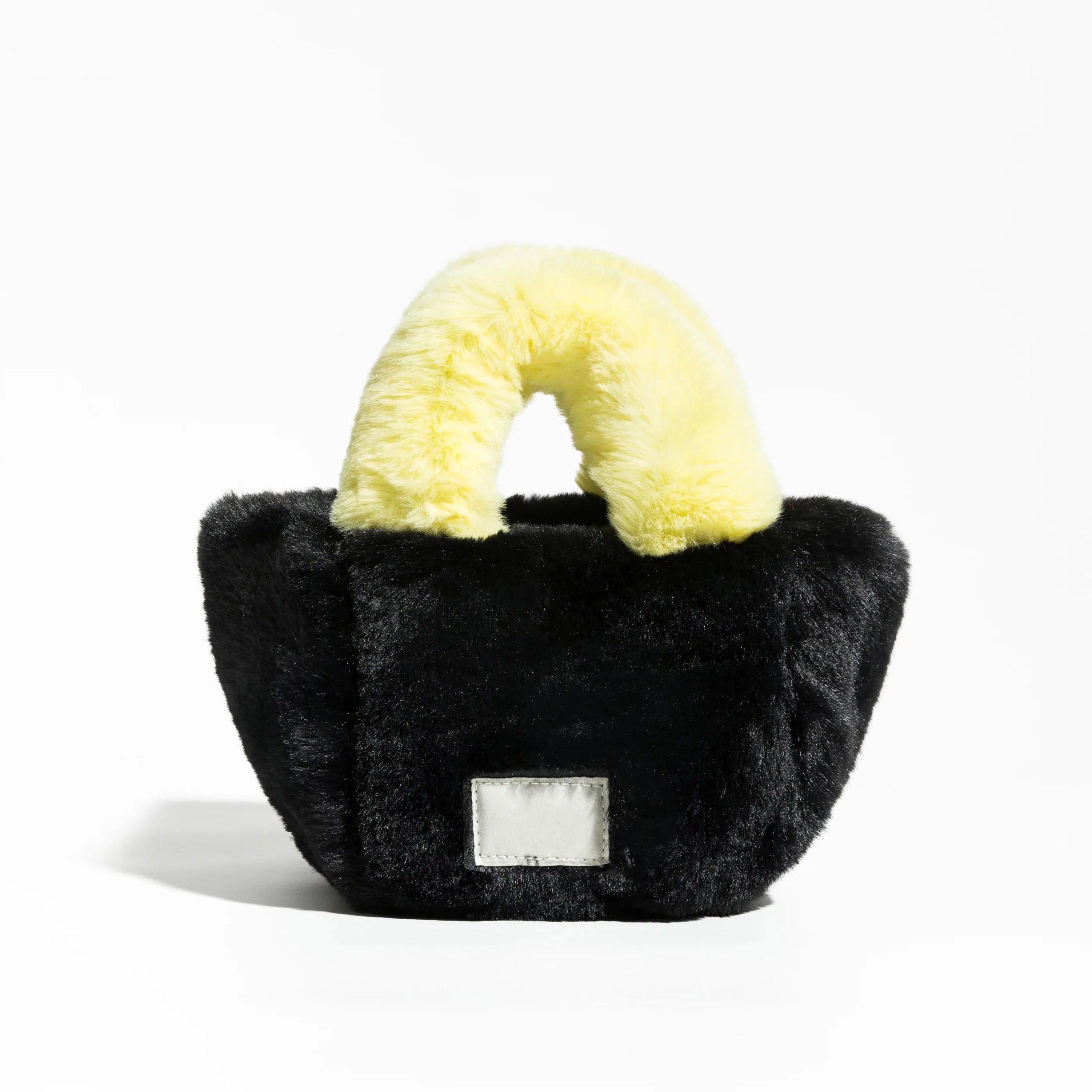 Y2K Retro Fluffy Faux Fur Basket Handbag - Perfect for 90s and Y2K Fashion Outfits Y2K Retro Fluffy Faux Fur Basket Handbag - Perfect for 90s and Y2K Fashion Outfits