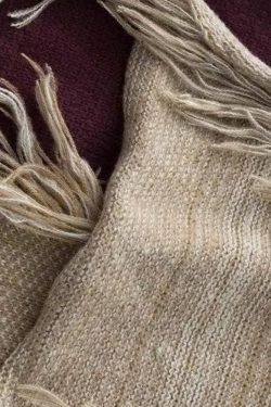 Y2K Retro Fringe Patchwork Knitted Sweater - Perfect for 90s and Grunge Outfits