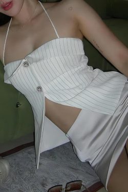 Y2K Retro Open Front Striped Shirt Top - Perfect for 90s and Grunge Outfits